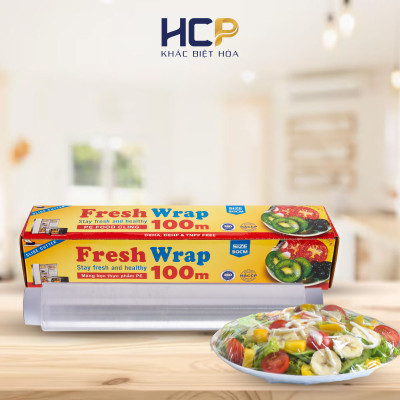 Combo 4 Hộp Màng Bọc Thực Phẩm Fresh Wrap 30cm x 100m SATIS Tiết Kiệm Chi Phí Dùng Được Cho Lò Vi Sóng