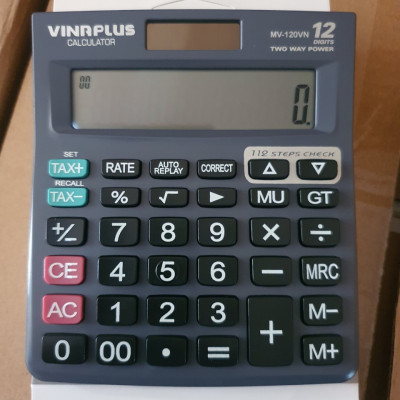 Máy Tính Văn Phòng MV-120VN Để Bàn, Tính Tiền Tiện Lợi, Hàng Chính Hãng, Bảo Hành 2 Năm