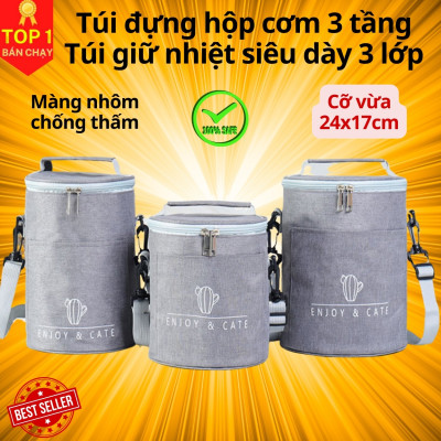 Cặp Lồng Cơm 3 Tầng Giữ Nhiệt – Hộp Đựng Cơm Cắm Điện 3 Tầng Cao Cấp Văn Phòng Đựng Thức Ăn Chính Hãng