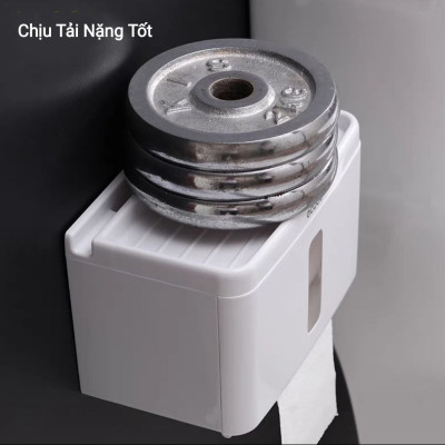 HỘP ĐỰNG KHĂN GIẤY VỆ SINH TREO TƯỜNG CẮT GIẤY TỰ ĐỘNG CAO CẤP - KHÔNG CẦN KHOAN TƯỜNG ỐC VÍT