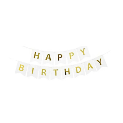 Dây Happy Birthday Đuôi Cá Nhiều Màu