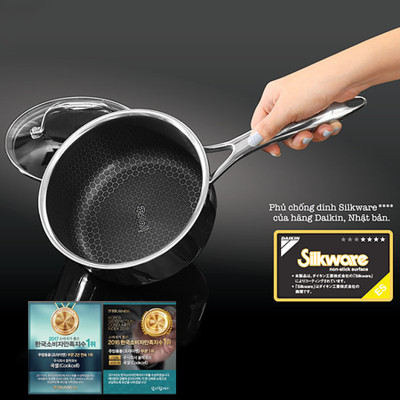 Bộ 3 nồi (16,22,26cm) iMat Blackcube 