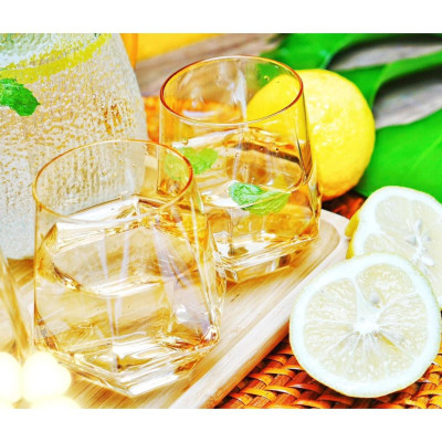 Bộ 6 cốc thủy tinh chịu nhiệt cao cấp vân kim cương