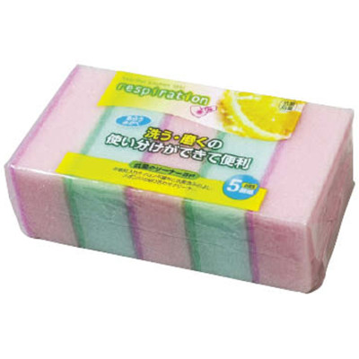 Combo 02 Set mút rửa chén bát Inomata - Nội địa Nhật Bản (05 miếng/Set)