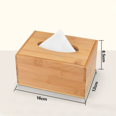 Hộp đựng giấy ăn bằng gỗ tre trúc tự nhiên cao cấp