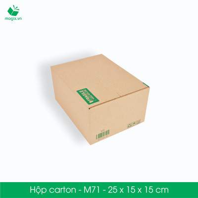 M71 - 25x15x15 cm - 60 Thùng hộp carton