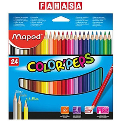 Hộp Bút Chi Màu 24 Màu - Maped 183224