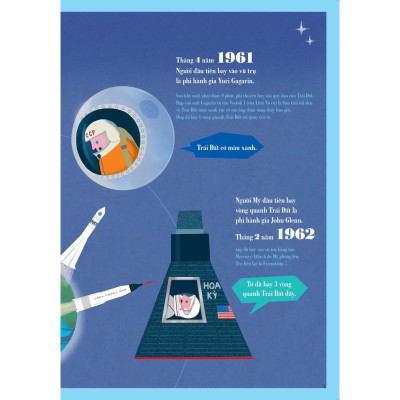 Sách Ehon Nhật Bản - Cuốn sách tranh về Du hành vũ trụ - Ehomebooks