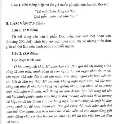 Ôn Thi Tốt Nghiệp THPT Môn Ngữ Văn _GDSG