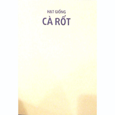 Hạt Giống Cà Rốt