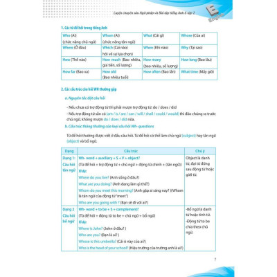 Sách - Luyện Chuyên Sâu Ngữ Pháp Và Bài Tập Tiếng Anh Lớp 6 - Tập 2 - Megabook