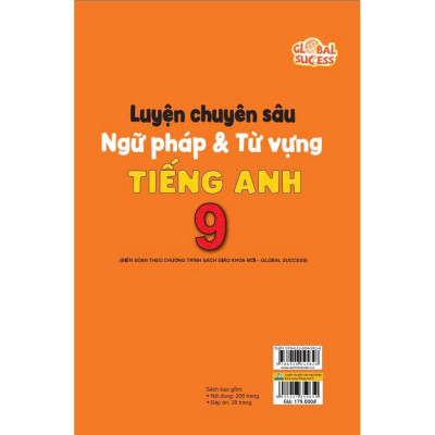 Sách - Luyện Chuyên Sâu Ngữ Pháp Và Từ Vựng Tiếng Anh 9 - Global Success - ndbooks