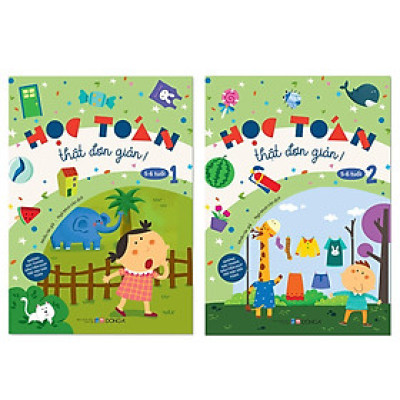 Sách - Học Toán Thật Đơn Giản Cho Trẻ Từ 2 - 6 Tuổi - Combo 2 Cuốn - Đông A
