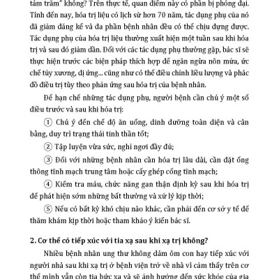 Phương Pháp Đieu Trị Bệnh Ung Thư Và Phục Hồi Sức Khoẻ 