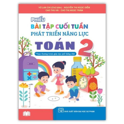 Sách - Combo Phiếu bài tập cuối tuần phát triển năng lực Toán + Tiếng Việt lớp 2 ( cánh diều )