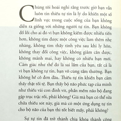 Real Confidence - Không Còn Cảm Giác Nhỏ Bé Và Bắt Đầu Trở Nên Can Đảm