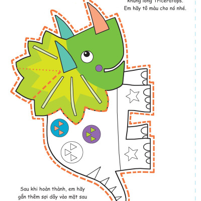 Cắt, Gấp, Tô Màu - Thế Giới Khủng Long