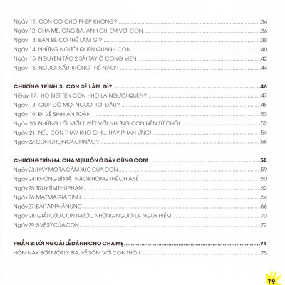 30 Ngày Cùng Con Học Hiểu Về Chống Xâm Hại