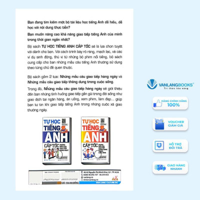 Sách - Tự Học Tiếng Anh Cấp Tốc - Những Mẫu Câu Giao Tiếp Hàng Ngày - Văn Lang