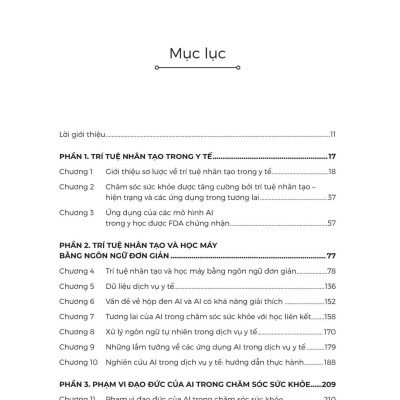 Sách - Ứng Dụng AI Trong Y Tế - Học Máy, Học Sâu Và Tương Lai Y Học