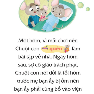 Sách Truyện Tranh Song Ngữ Việt Anh Cho Bé - Bé Ngoan Không Nói Dối