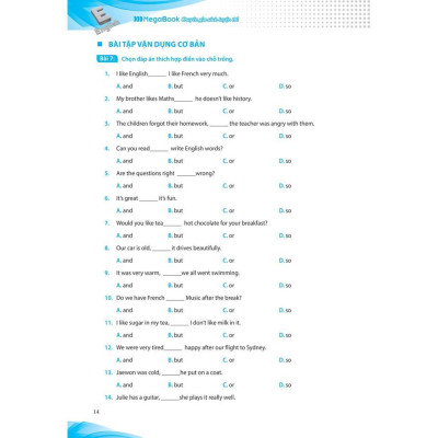 Sách - Luyện Chuyên Sâu Ngữ Pháp Và Bài Tập Tiếng Anh Lớp 6 - Tập 2 - Megabook