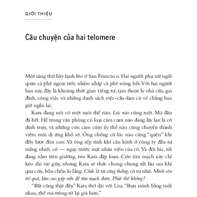 Hiệu Ứng Telomere - Giải Pháp Đột Phá Để Sống Trẻ, Khỏe Và Ngăn Ngừa Lão Hóa