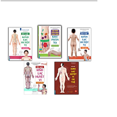 Combo 5c - Đồ giải kinh lạc huyệt vị + Liệu pháp chữa bệnh - Khu phản xạ (sách bản quyền)