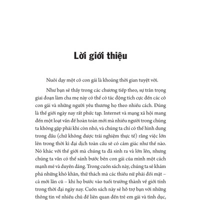 Giáo Dục Giới Tính Cho Con Gái