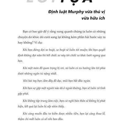 Định Luật Murphy - Mọi Bí Mật Tâm Lý Thao Túng Cuộc Đời Bạn