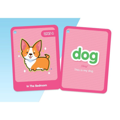 Sách Flashcard - Vui Học Tiếng Anh - Nghe Và Học Phát Âm Chuẩn Từ Vựng Tiếng Anh Lớp 1 - Megabook