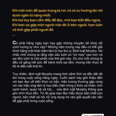 Định Luật Murphy - Mọi Bí Mật Tâm Lý Thao Túng Cuộc Đời Bạn