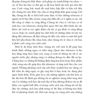 Hiệu Ứng Telomere - Giải Pháp Đột Phá Để Sống Trẻ, Khỏe Và Ngăn Ngừa Lão Hóa