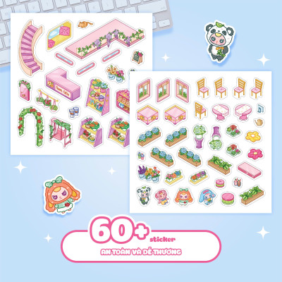 Sách - Bóc Dán 3D - Tiệm Hoa Baby Three