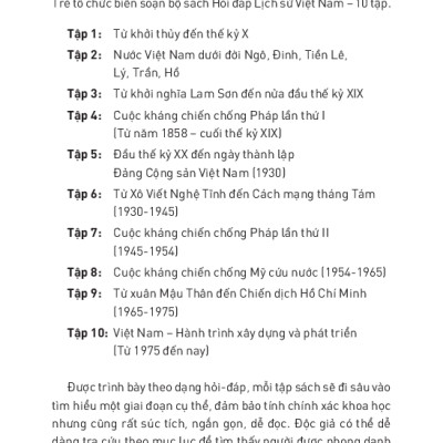 Hỏi Đáp Lịch Sử Việt Nam, Tập 7: Cuộc Kháng Chiến Chống Pháp Lần Thứ Hai (1945 - 1954)