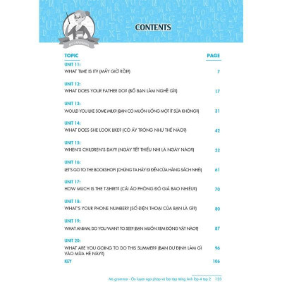 Sách - Ms Grammar Ôn Luyện Ngữ Pháp Và Bài Tập Tiếng Anh Lớp 4 - Tập 2 - Megabook