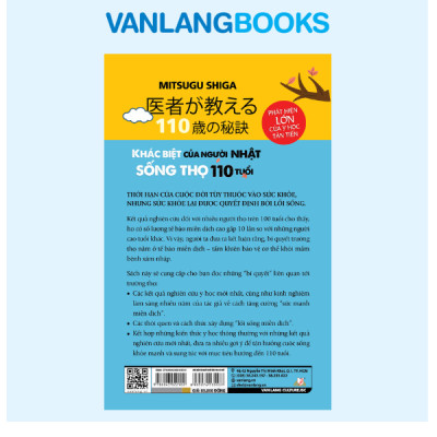 Khác Biệt Của Người Nhật Sống Thọ 110 Tuổi - Vanlangbooks