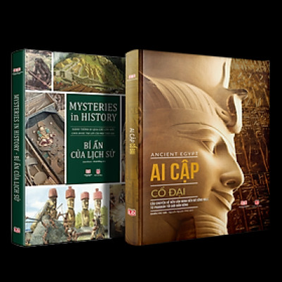 Combo sách Ai cập cổ đại và sách Bí ẩn của lịch sử ( bộ 2 cuốn ) - Tổng hợp kiến thức bách khoa về địa lý và lịch sử - Á Châu Books, Bìa cứng in màu
