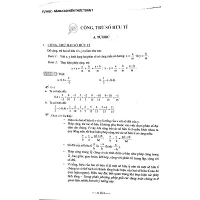 Tự Học - Nâng Cao Kiến Thức Toán 7 - Bản Quyền