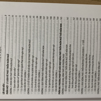 lí luận và phương pháp tổ chức hoạt động phát triển ngôn ngữ tuổi mầm non