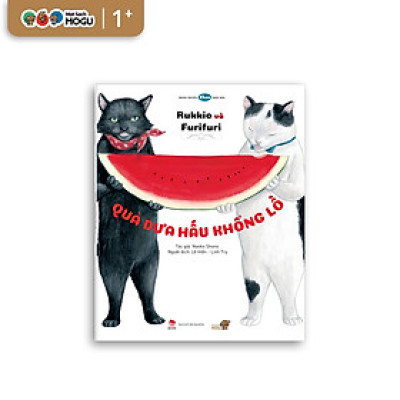 Truyện Ehon bé 3-4-5 tuổi - Rukkio và Furifufi - Quả dưa hấu khổng lồ