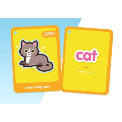 Sách Flashcard - Vui Học Tiếng Anh - Nghe Và Học Phát Âm Chuẩn Từ Vựng Tiếng Anh Lớp 1 - Megabook