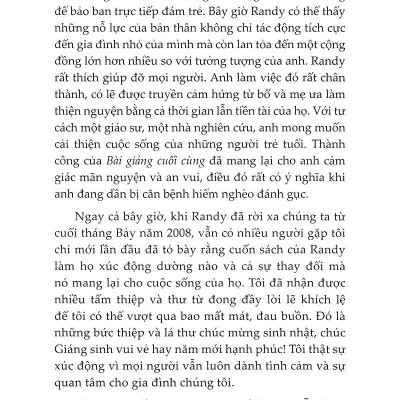 Bài Giảng Cuối Cùng