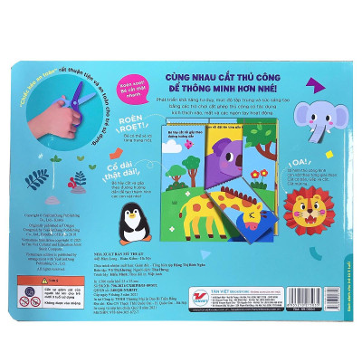 Đôi Bàn Tay Khéo Léo - Bộ Thủ Công Hình Con Vật - Tặng Kèm Chiếc Kéo An Toàn
