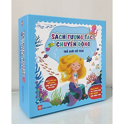 SÁCH TƯƠNG TÁC CHUYỂN ĐỘNG - THẾ GIỚI CỔ TÍCH (3 TẬP/HỘP) (Sách Vừa Học Vừa Chơi Giúp Gắn Kết Gia Đình: Kích thích trí thông minh; Rèn luyện vận động tinh)