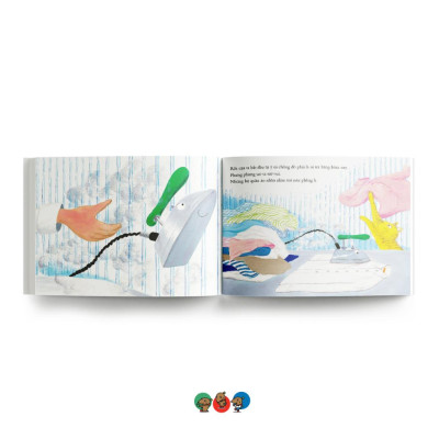 Truyện Tranh Ehon Nhật Bản - Bàn Là Ơi, Cậu Làm Gì Thế?