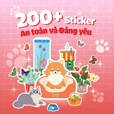 Sách Tương Tác Bóc Dán Sticker Cho Bé - Trò Chơi Đồ Hàng Tiệm Thú Cưng (Hơn 200 Stickers) - Megabook