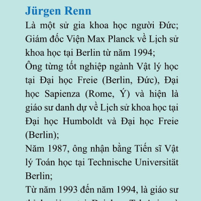 Sự Tiến Hóa Của Tri Thức - Jurgen Renn