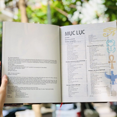 Combo sách Ai cập cổ đại và sách Trái đất ( bộ 2 cuốn ) - Tổng hợp kiến thức về khoa học tự nhiên và lịch sử - Á Châu Books bìa cứng in màu