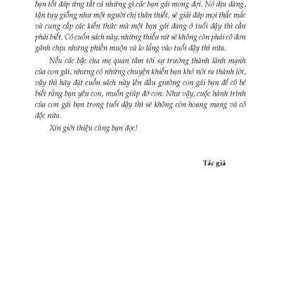 Món Quà Cha Mẹ Dành Cho Con Gái Tuổi Mới Lớn 